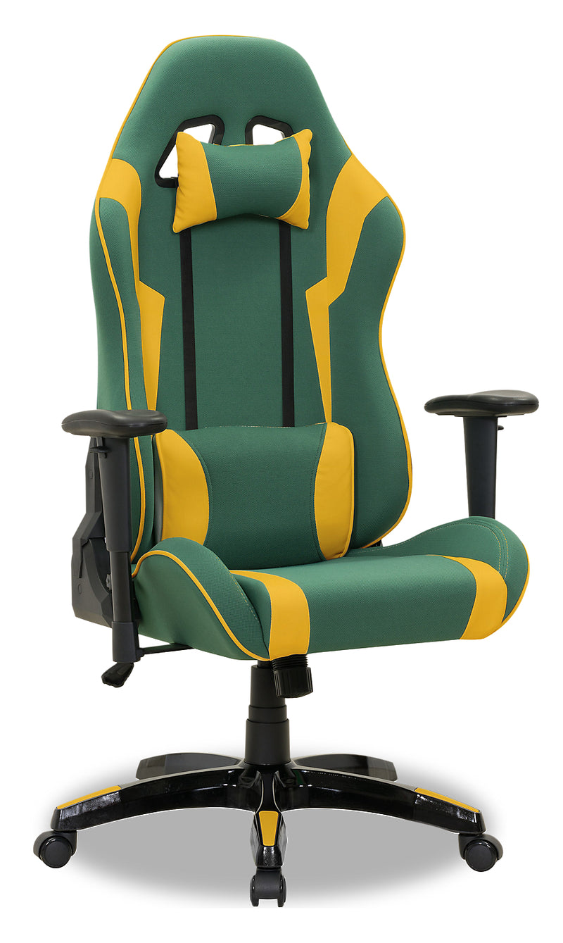 Gamer Chair - Green and Yellow 