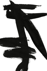 Œuvre d’art murale Giant Art « Composition In Black And White 9 » 84 x 54