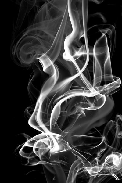 "Black Smoke Abstract" Giant Art 84x54 Wall Art