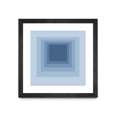 "After Josef J" Matted and Framed Black 30x30 Wall Art