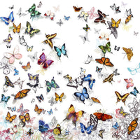 Œuvre d’art murale Giant Art « Papillon » 54 x 54