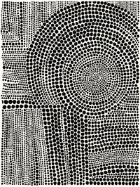 Œuvre d’art murale Giant Art « Clustered Dots B » 72 x 54