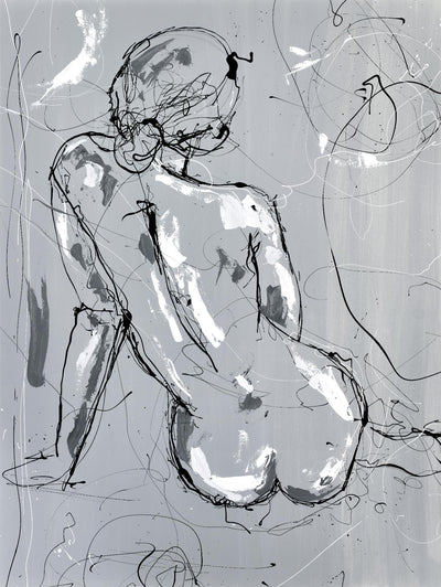 "Nude Figure 4" Giant Art 72x54 Wall Art