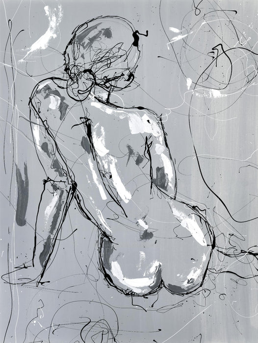 Œuvre d’art murale Giant Art « Nude Figure 4 » 72 x 54