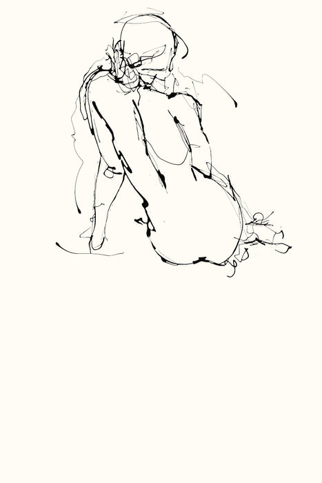 Œuvre d’art murale Giant Art « Contour Figure 4 » 84 x 54