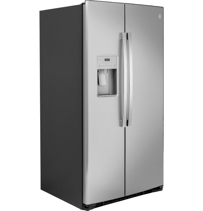 Réfrigérateur GE de 25,1 pi³ et de 36 po à compartiments juxtaposés - acier inoxydable - GSS25IYNFS