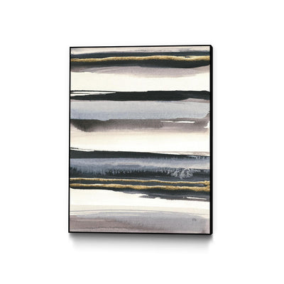"Gilded Grey Iv" Canvas Framed Black 30x40 Wall Art