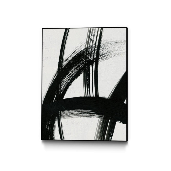 Œuvre d'art murale sur toile encadrée noire « Spontaneous Ii » 18 x 24