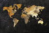 Œuvre d’art murale Giant Art « Dramatic World Map » 84 x 54