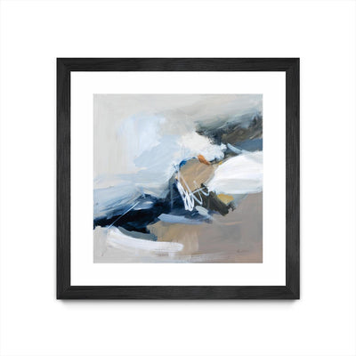 "Surfacing" Matted and Framed Black 30x30 Wall Art