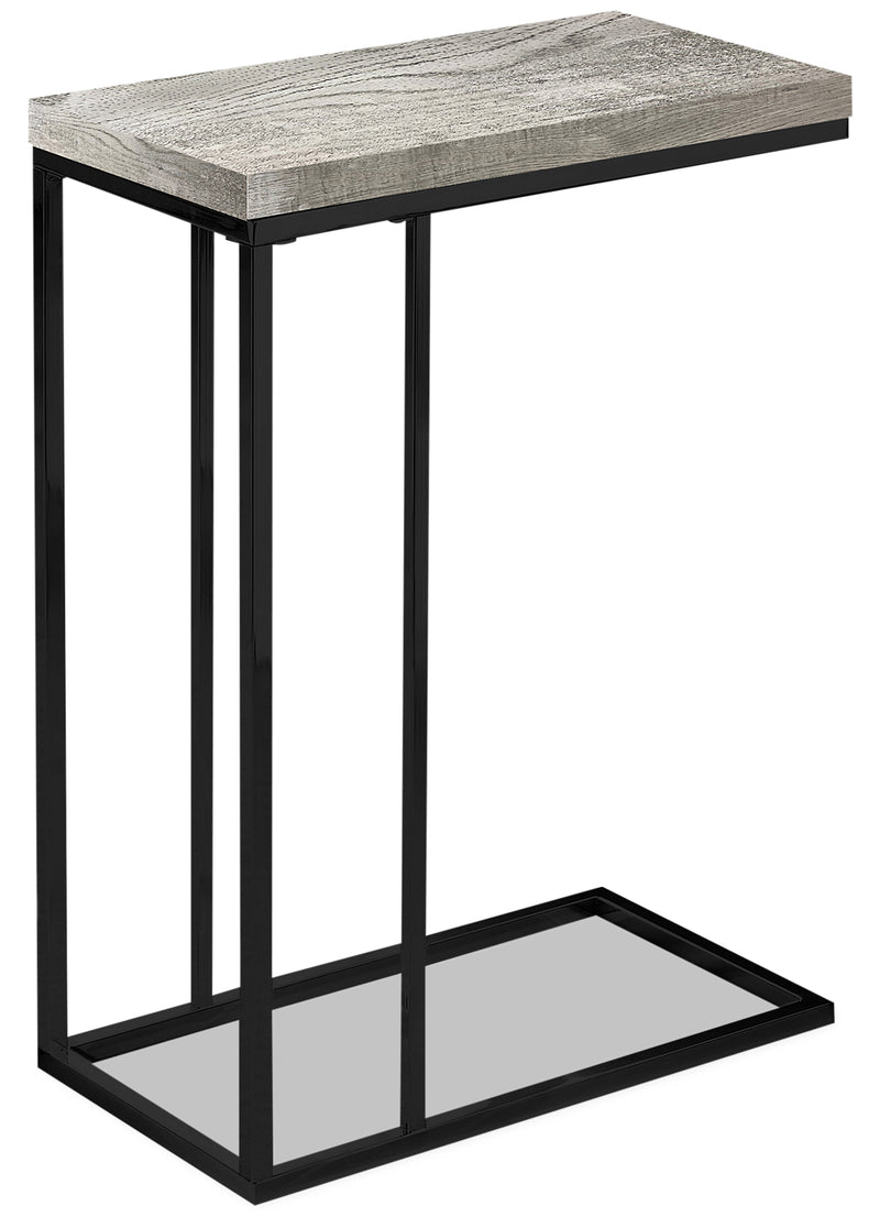 Harper Reclaimed Wood-Look Chairside Table - Grey