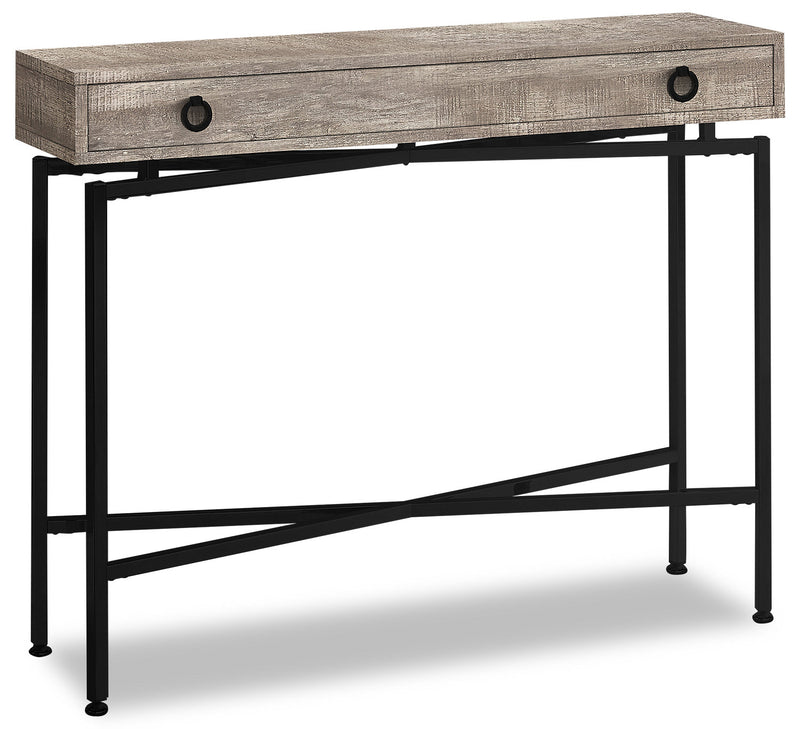 Harper Reclaimed Wood-Look Sofa Table - Taupe