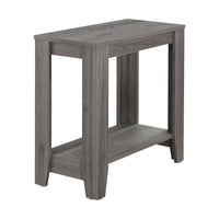 Table D'Appoint Pliante Rectangulaire Gris - Bois & Aluminium - 48x38x66 Cm - Pour Intérieur & Jardin - 11