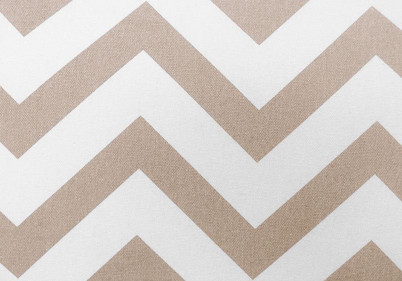 Fauteuil d’appoint métal chromé avec motif de chevron taupe foncé