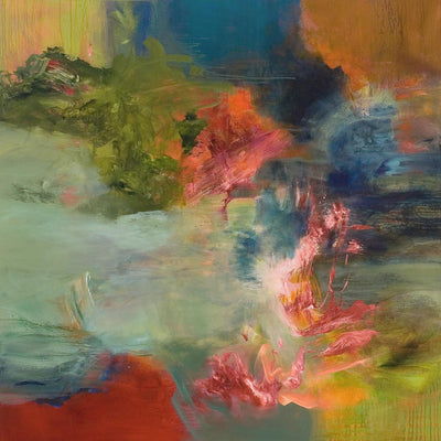 "Midcenttury Flight" Giant Art 54x54 Wall Art