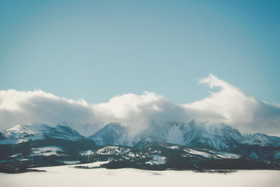 "Bridger Mountain Cloud Cover" Giant Art 72x48 Wall Art