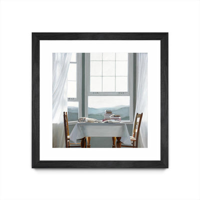 "Accidental Scholar" Matted and Framed Black 30x30 Wall Art