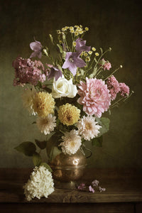 Œuvre d’art murale Giant Art « Bouquet Ii » 72 x 48