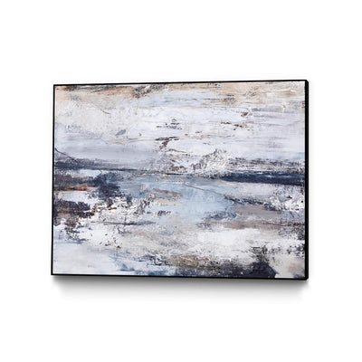 "Outline" Canvas Framed Black 24x18 Wall Art