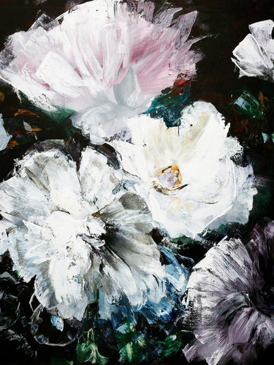 "Soft Hue Flowers" Giant Art 72x54 Wall Art