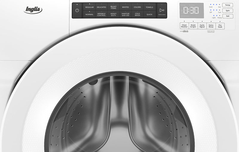 Laveuse haute efficacité Inglis à chargement frontal de 5 pi³ - blanche - superposable - IFW5900HW