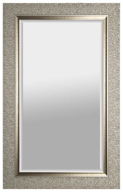 Designer Silver Beveled Mirror - 27" x 43"