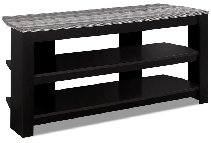 Ira 42" TV Stand - Black and Grey - {Traditional} style TV Stand in Black and grey