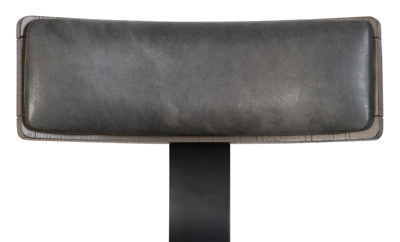 Ensemble de salle à manger Ironworks 5 pièces de hauteur comptoir en métal avec table de 72 po (L), base à tréteaux et 4 chaises - gris