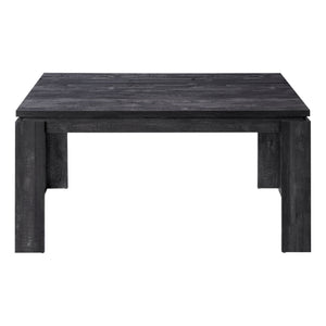 Black Reclaimed Wood-look Dining Table|Table de salle à manger d’apparence bois recyclé noir|D90F4PZF