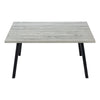 Table de salle à manger grise et métal noir
