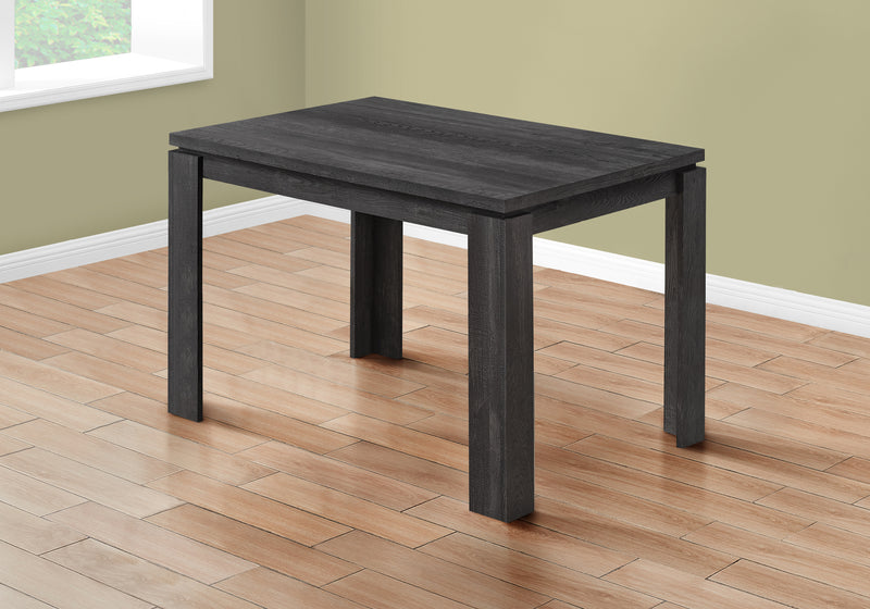 Table de salle à manger d’apparence bois recyclé noir
