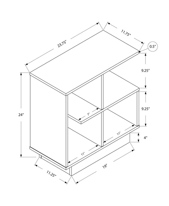 Table d'appoint taupe foncé