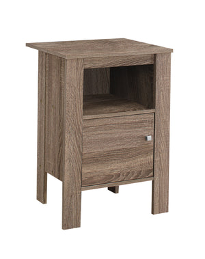 Table de nuit d’appoint taupe foncé