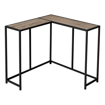 Dark Taupe Wood-look Black Console Table