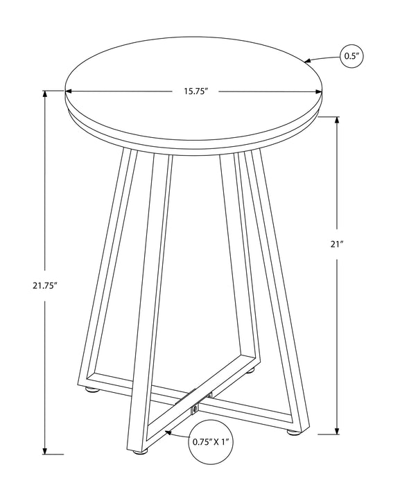 Table d’appoint métal noir et en métal noir