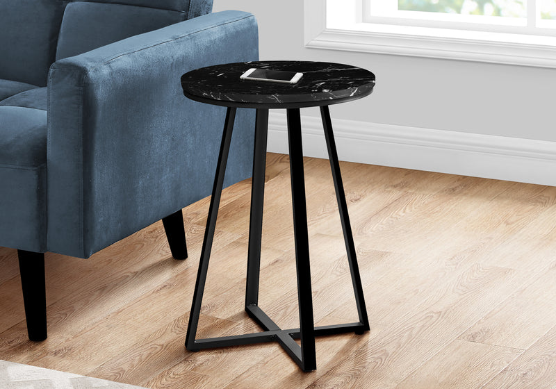 Table d’appoint métal noir et en métal noir