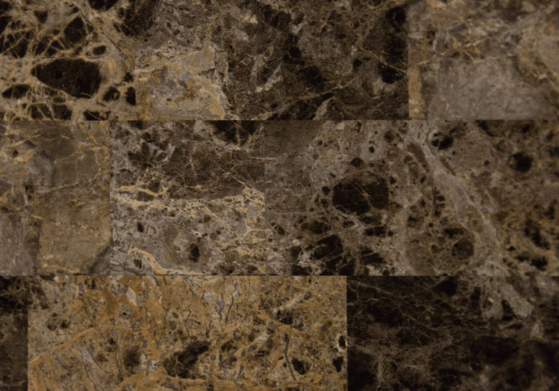 Meuble bar en métal et marbre espresso