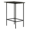 Meuble bar en métal anthracite et marbre gris