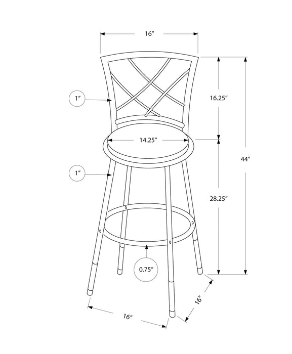 Tabouret bar pivotant blanc avec siège en tissu gris, 2 pièces 