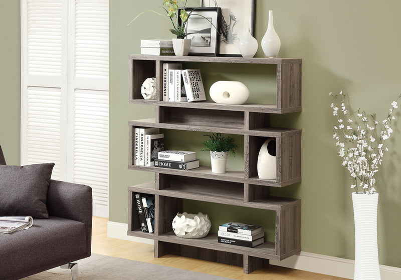 Bibliothèque taupe foncé de style moderne