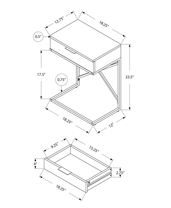 Table d’appoint en métal doré et marbre beige