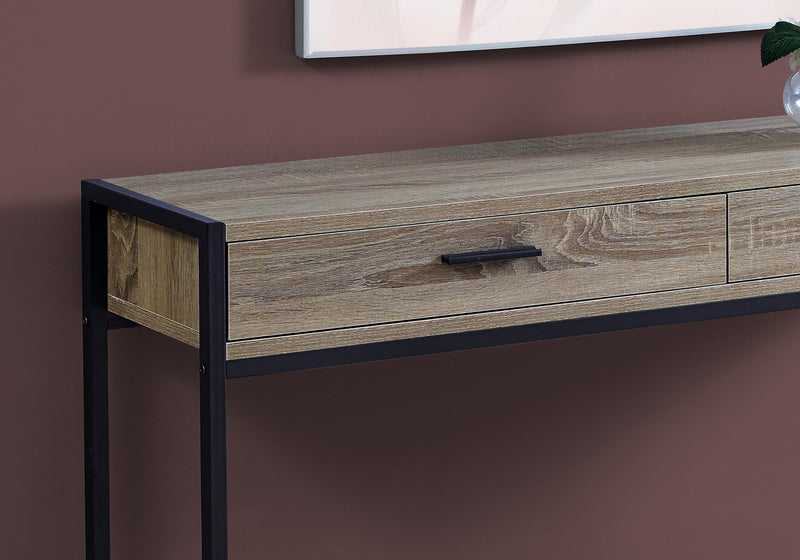 Console d’entrée noire et taupe foncé