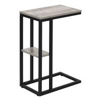 Table d’appoint grise et métal noir