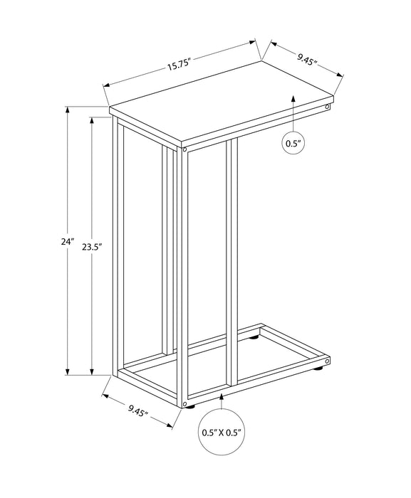 Table d’appoint d’apparence pierre grise