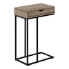 Table d’appoint taupe foncé et noire