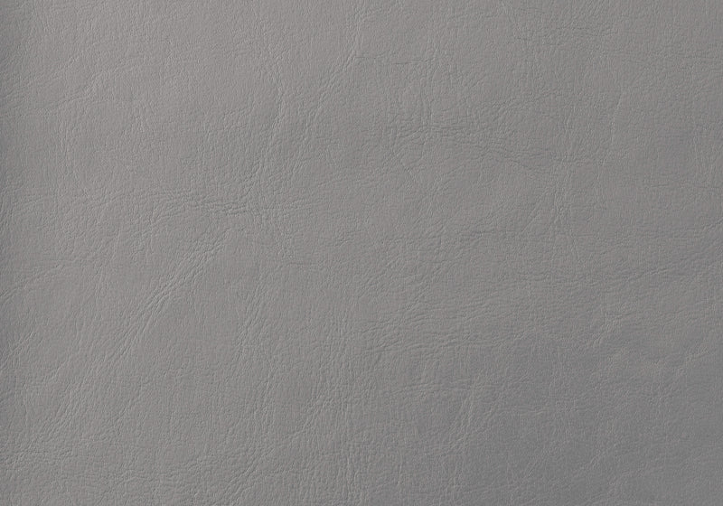 Tête de lit d’apparence cuir gris pour lit double