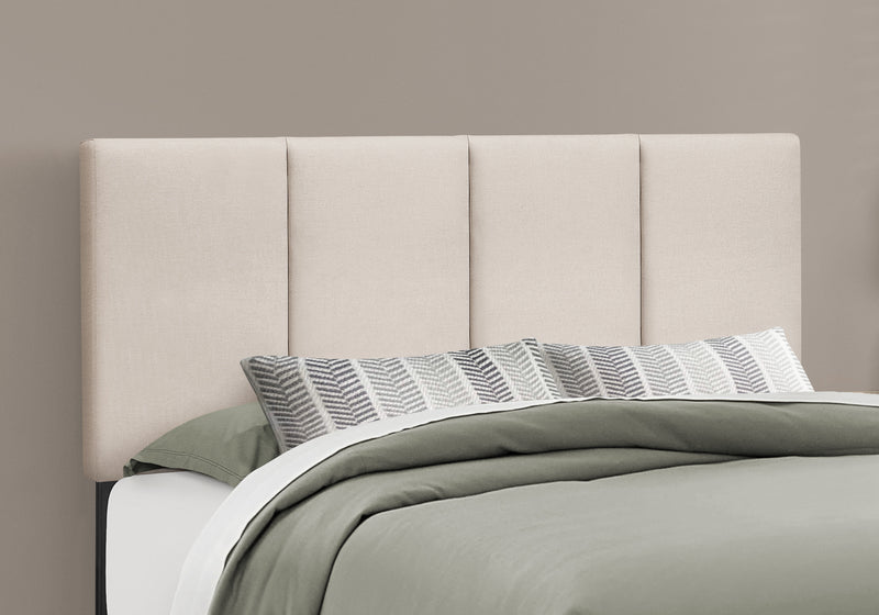 Grand lit d’apparence lin beige