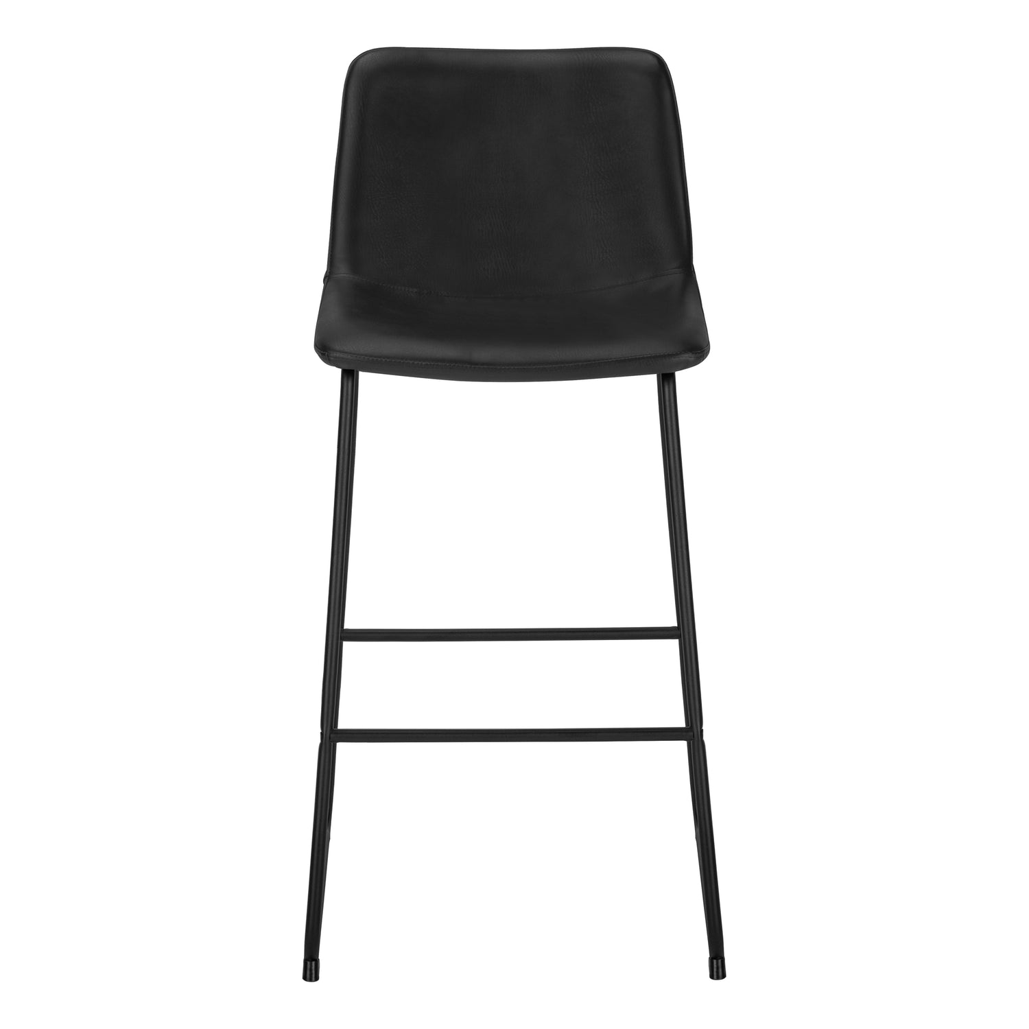 Tabouret de bar Noir Cuir véritable Havane | Leroy Merlin Tabouret de bar Noir Cuir véritable Havane | Leroy Merlin