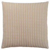 Coussin 1 pièce abstrait à pois taupe foncé et clair