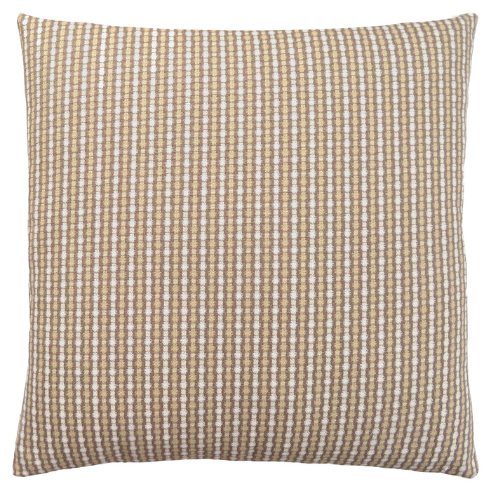 Coussin 1 pièce abstrait à pois taupe foncé et clair